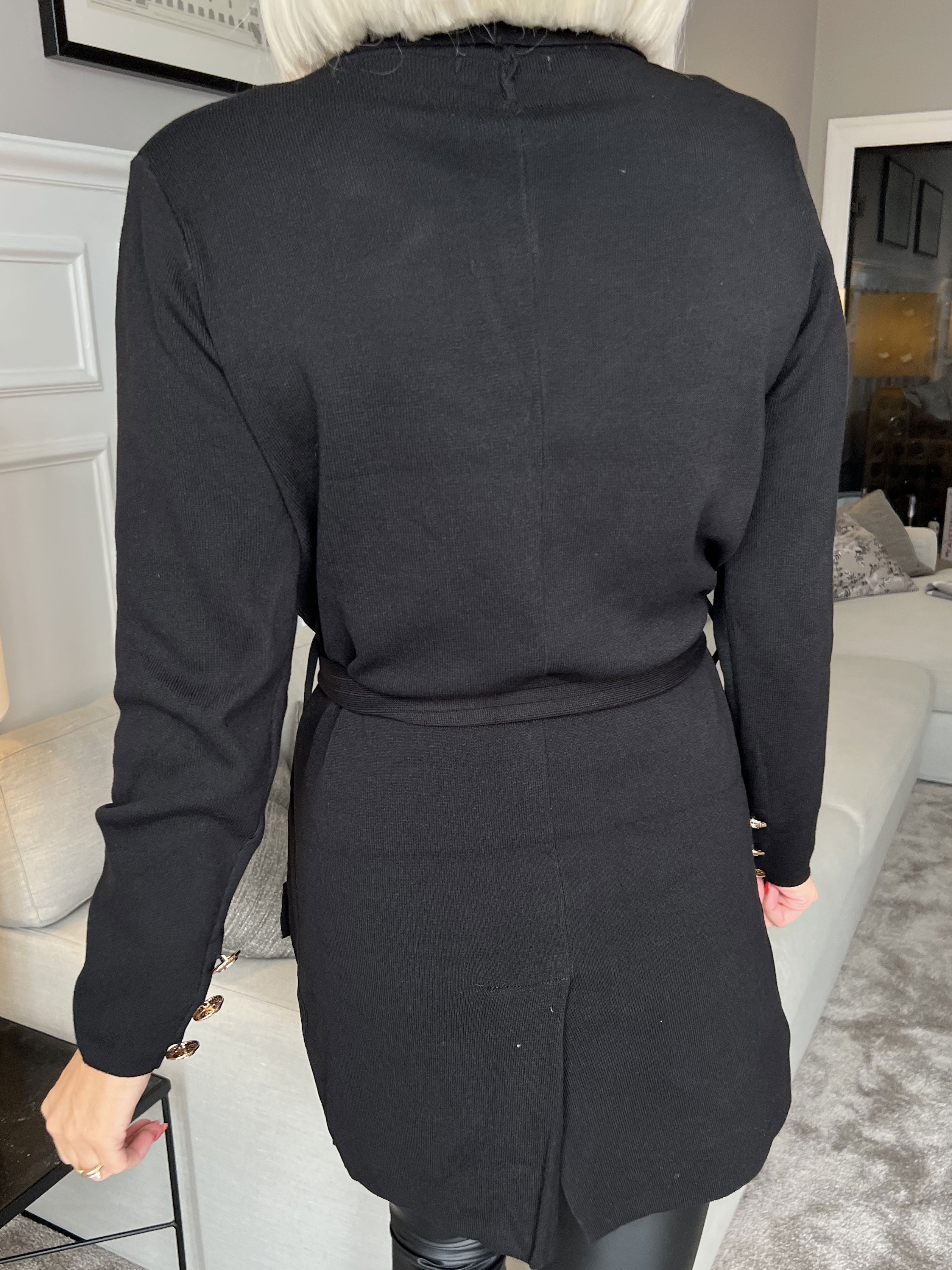 Silvia - Lækker cardigan med bindebånd